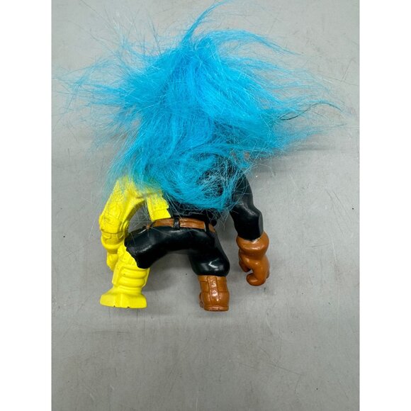 1992 Hasbro Battle Trolls Cyborg Action Figure With Blue Hair READ - Picture 2 of 3
